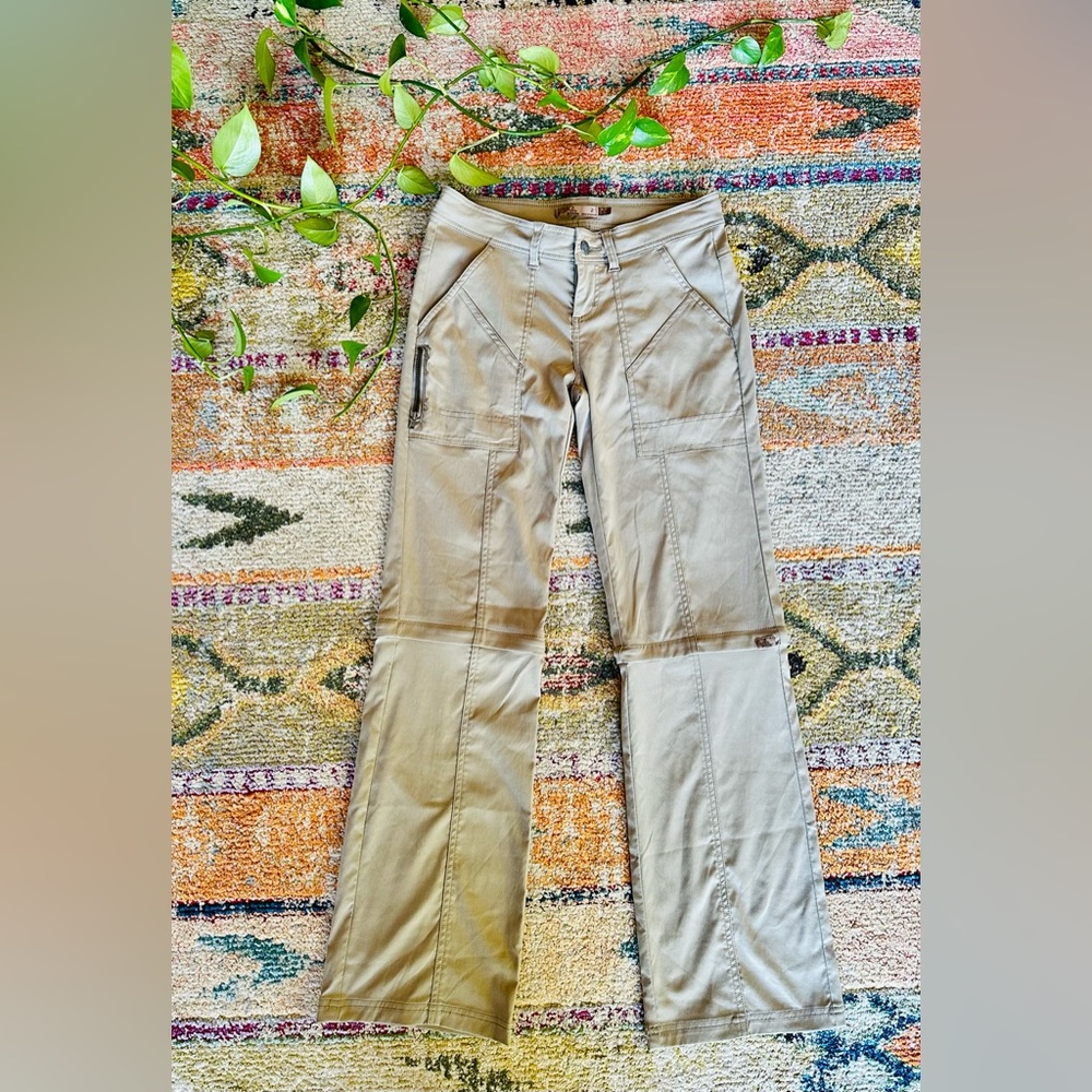 PrAna Women’s Monarch Convertible Hiking Outdoor Pants - Tan. Like NEW ☀️ Sz 2.